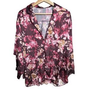 Intimately Free People Floral PJ Women Top *Dimensions in Pictures*